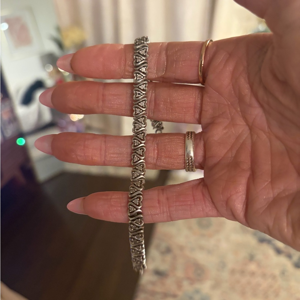 Kay Jewelers Silver Heart Bracelet
